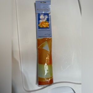 Impressions Cute Ghost Flag with Orange and Yellow NWT Halloween 25 “ x 38 “